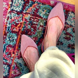 Rothy's Amber Metallic Herringbone Point
Flats Size 8.5 Rothys Pre-Owned